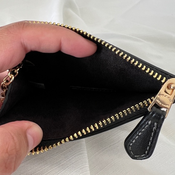 Coach Mini Skinny ID Case With Brushed Plaid Print - Picture 4 of 6